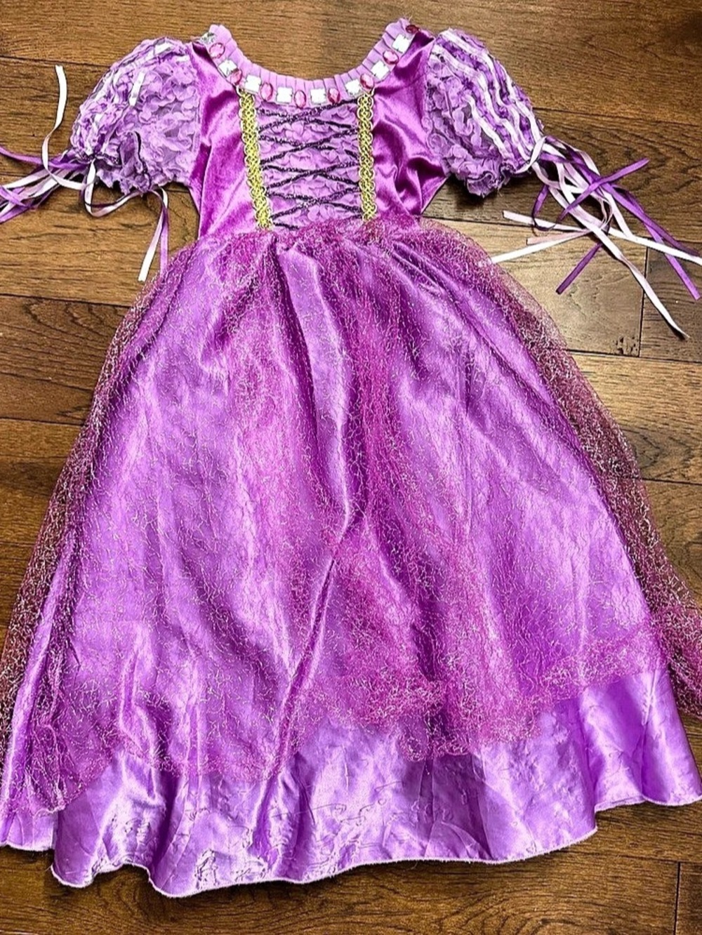 Trish Scully Girls Size 6 Purple Princess Rapunzel Dress Costume Gown